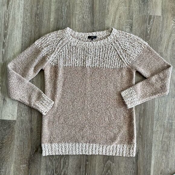 Fate Clairina Textured Pink Blush Pullover Sweater - Size: Large - Picture 5 of 5